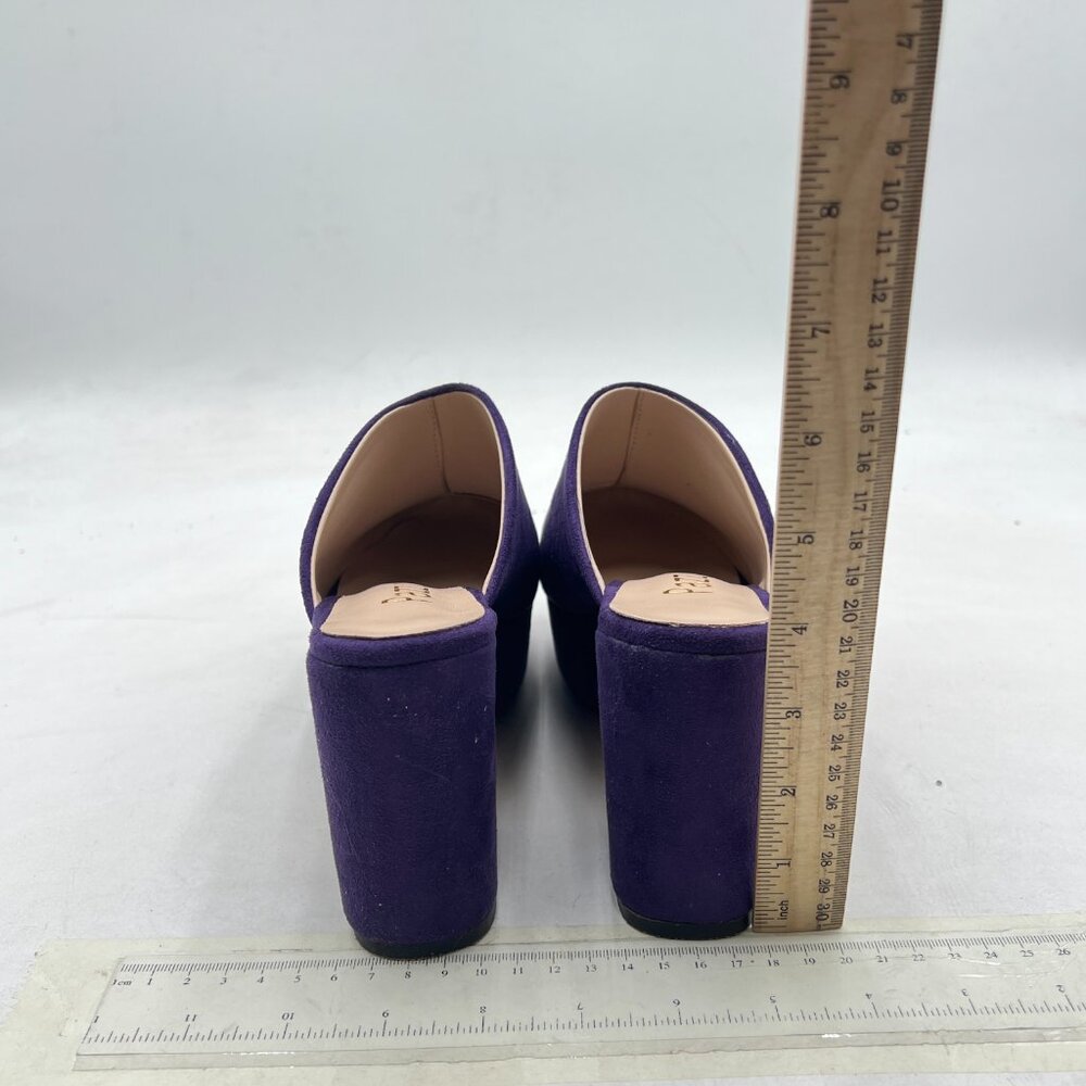 Pazzion Purple Comfy Thick Platform Rounded Toe M… - image 5